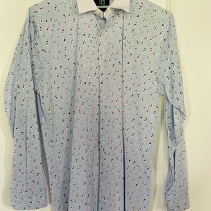 Dress shirt blue with details